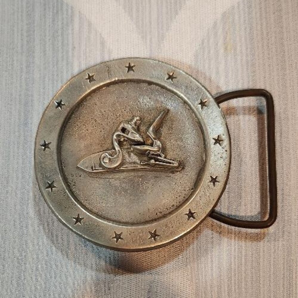 Vintage Pewter belt buckle by Sid Bell - Picture 1 of 2